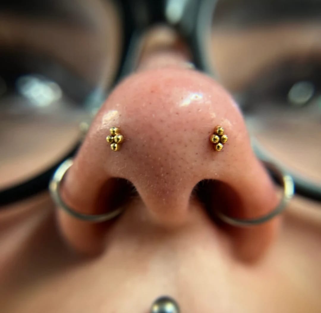 Piercing work by Samantha Lindsay at Black Halo Studios