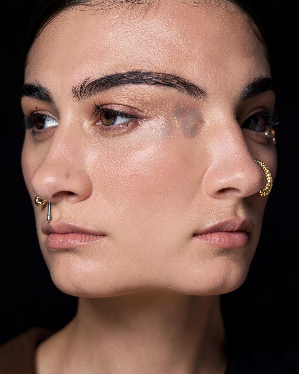 Piercing work by Samantha Lindsay at Black Halo Studios